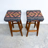 Pair Of Mid Century Teak Bar Stools
