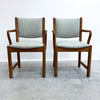 Pair Of Mid Century Teak Carver Chairs