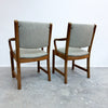Pair Of Mid Century Teak Carver Chairs