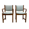 Pair Of Mid Century Teak Carver Chairs