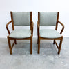 Pair Of Mid Century Teak Carver Chairs
