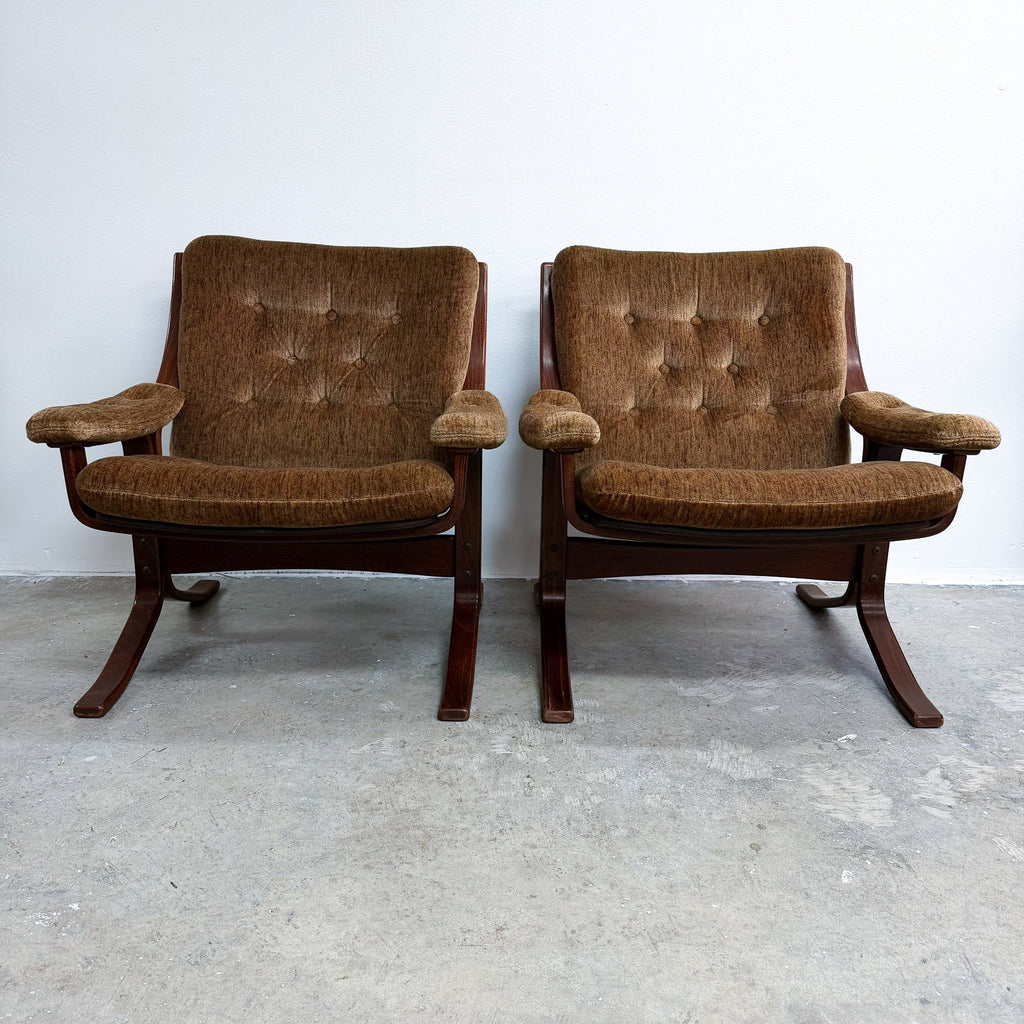 Pair Of Norwegian 'Wood' armchairs Jon Hjortdal for Velledalen Mobler