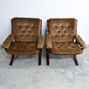 Pair Of Norwegian 'Wood' armchairs Jon Hjortdal for Velledalen Mobler