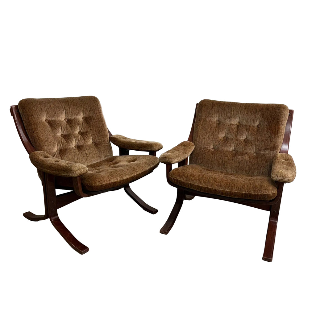 Pair Of Norwegian 'Wood' armchairs Jon Hjortdal for Velledalen Mobler