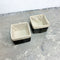 Pair Of Pencil Cane Baskets/ Tidies With Liners