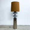 Pair Of Post Modern Brutalist Chrome Floor Lamps