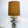 Pair Of Post Modern Brutalist Chrome Floor Lamps
