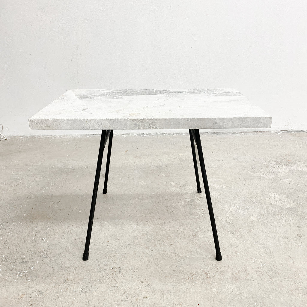 Pair Of Stone Top Side Tables