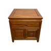 Pair Of Vintage Chinese Cherrywood Bedside Cabinets