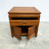 Pair Of Vintage Chinese Cherrywood Bedside Cabinets