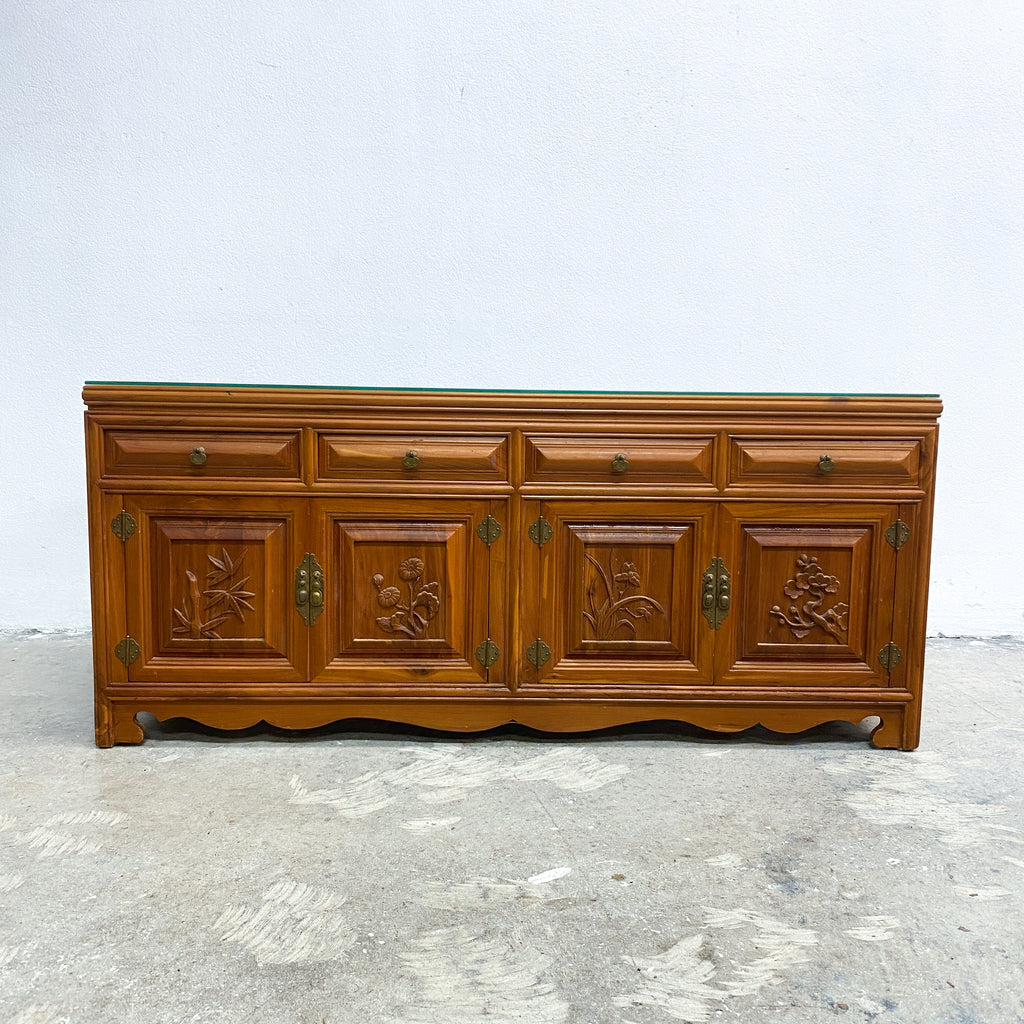 Pair Of Vintage Chinese Elm Bedside Cabinets Or Chests