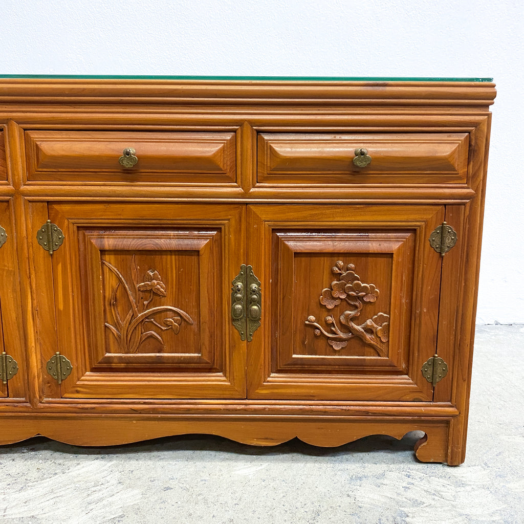 Pair Of Vintage Chinese Elm Bedside Cabinets Or Chests