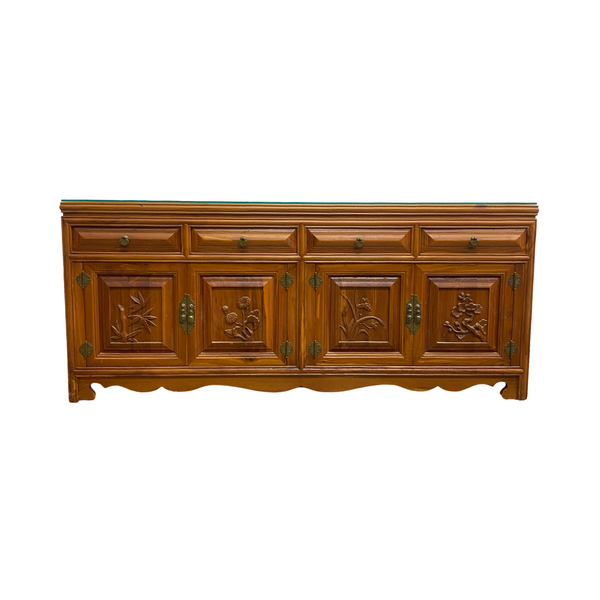 Pair Of Vintage Chinese Elm Bedside Cabinets Or Chests