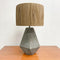 Pair Of Vintage Concrete Geometric Table Lamp