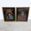 Pair Of Australian Mid Century Child Portraits By Artist Martinus