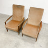 Pair of Mid Century Parker Recliner Armchairs