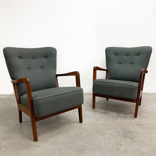 Pair Of Danish Eleanor Home Finnegan Armchairs