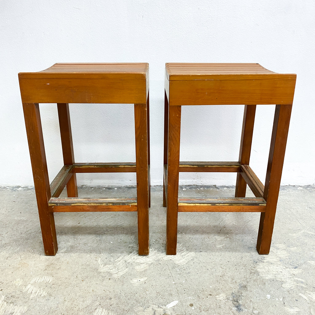 Pair of Mid Century Bar Stools