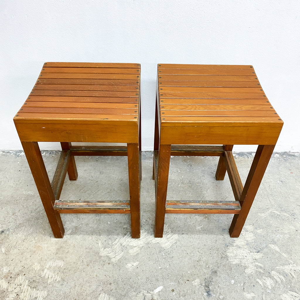 Pair of Mid Century Bar Stools