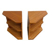 Pair of Mid Century Parker Bedside Table/ Shelves