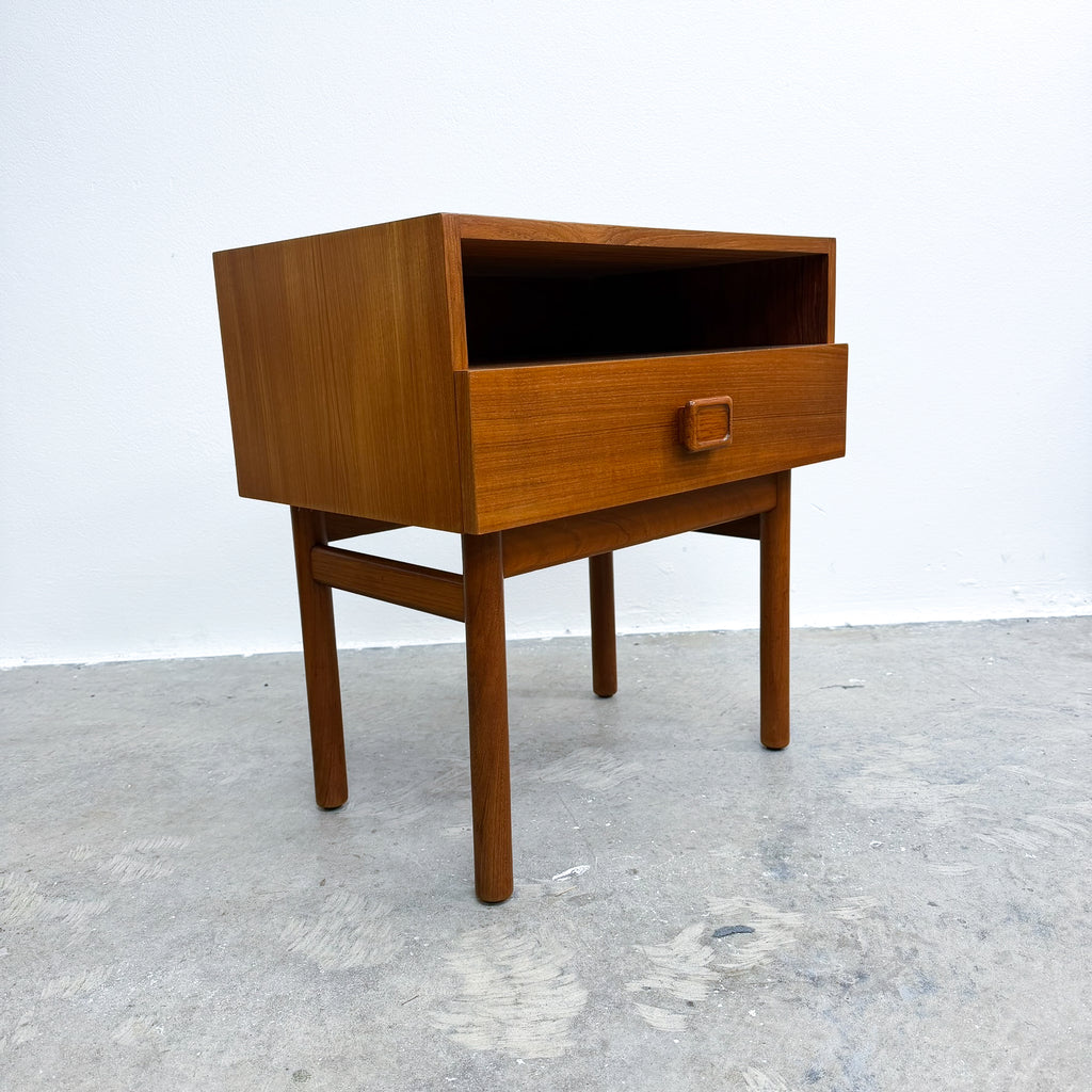 Pair of Mid Century Parker Teak Bedside Tables - Restored