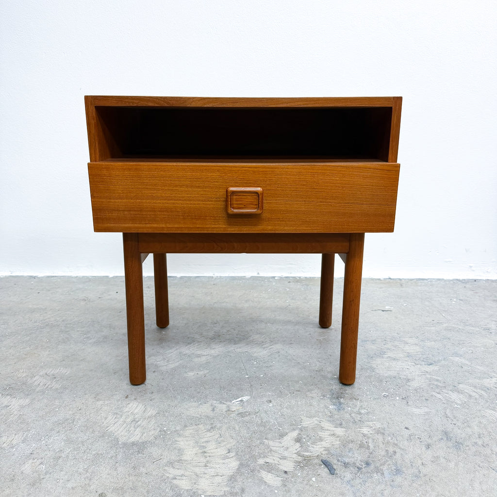 Pair of Mid Century Parker Teak Bedside Tables - Restored
