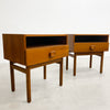 Restored Pair of Mid Century Parker Teak Bedside Tables