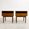 Restored Pair of Mid Century Parker Teak Bedside Tables