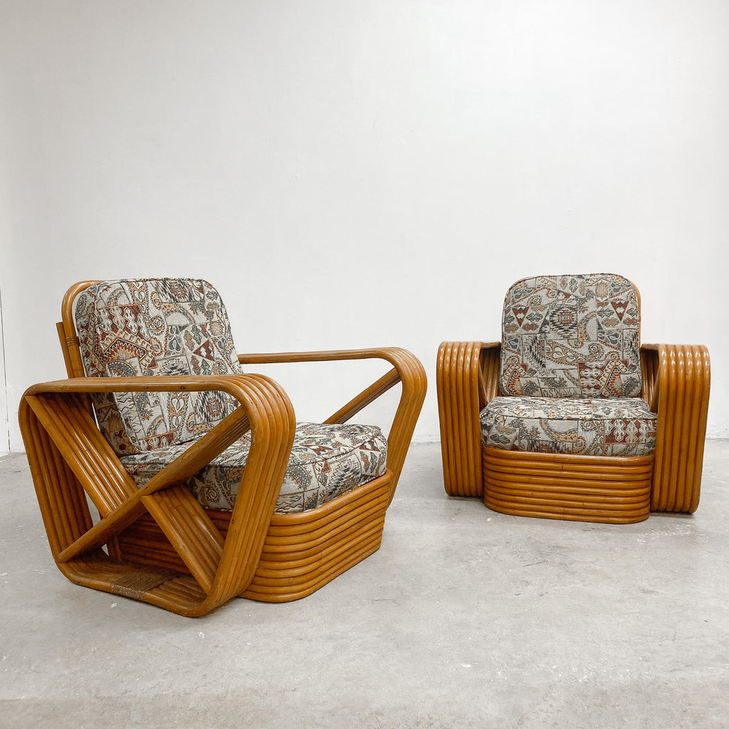 Pair of Mid Century Pretzel Armchairs