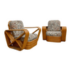 Pair of Mid Century Pretzel Armchairs