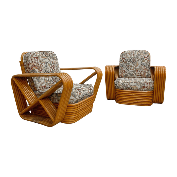 Pair of Mid Century Pretzel Armchairs