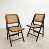 Pair of Mid Century Rattan Folding Chair