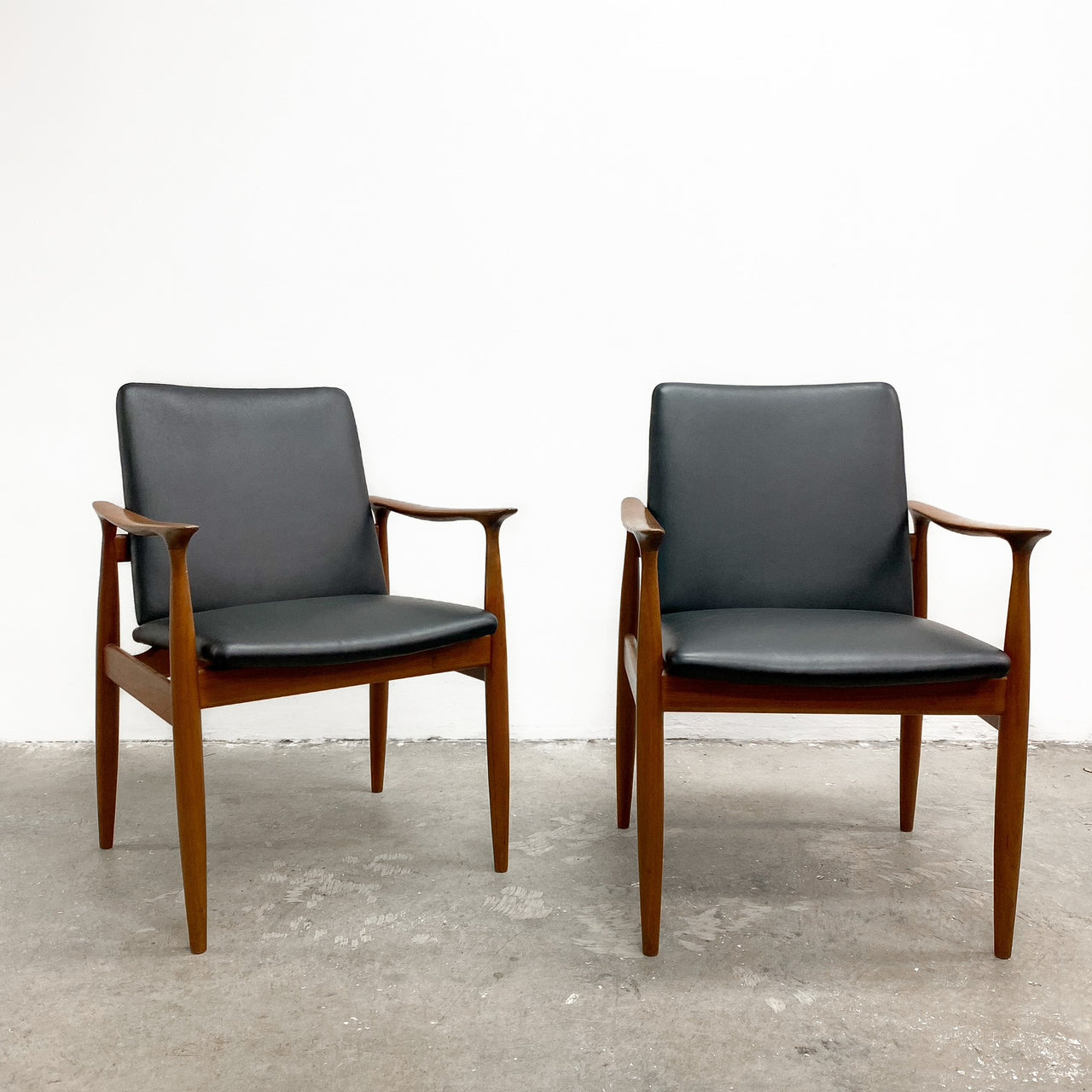 Pair of Restored Parker Carver Armchairs