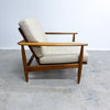 Parker 110 Wrap Around Mid Century Armchair With Rattan Back