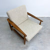 Parker 110 Wrap Around Mid Century Armchair With Rattan Back