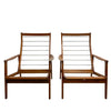 Parker High Back Mid Century Armchairs