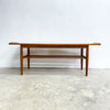 Parker Mid Century Lip End Coffee Table With Magazine Shelf - Professionally Restored