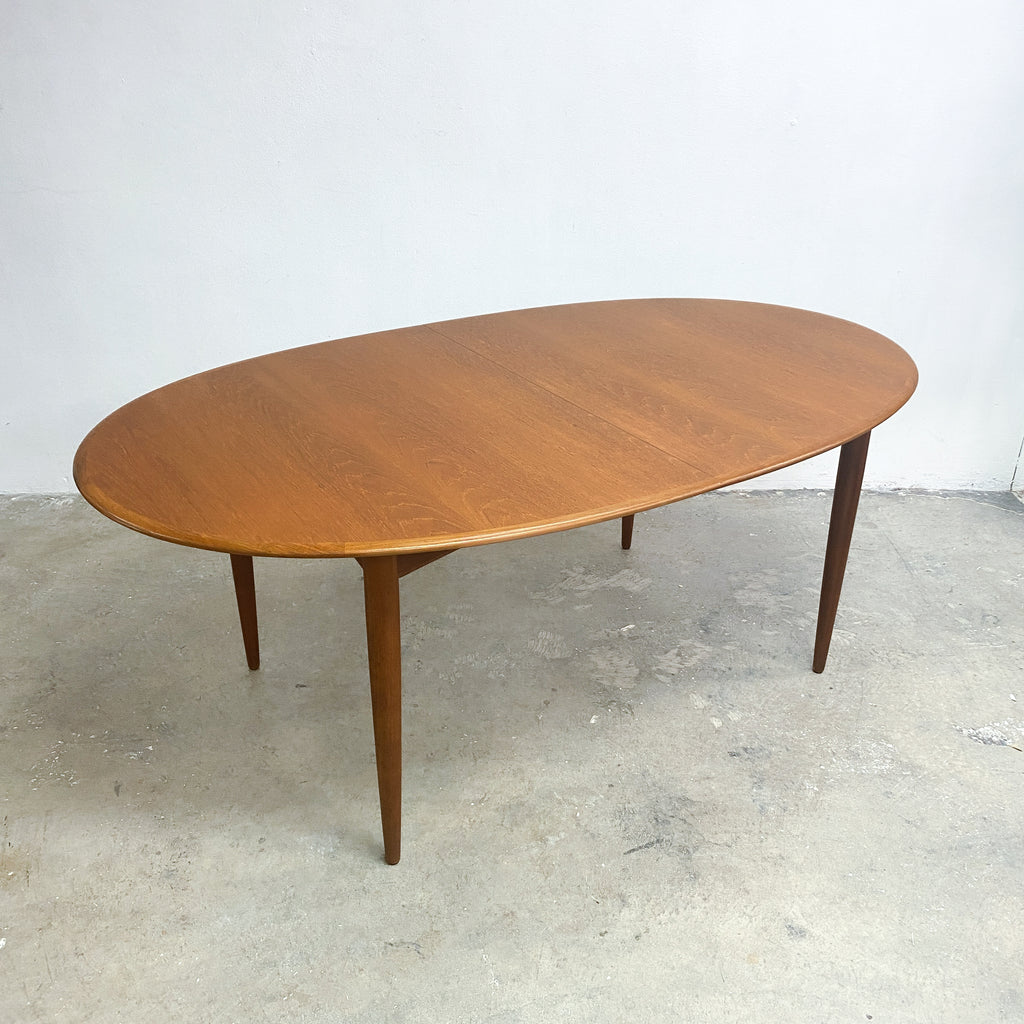 Parker Mid Century Restored Oval Extension Dining Table