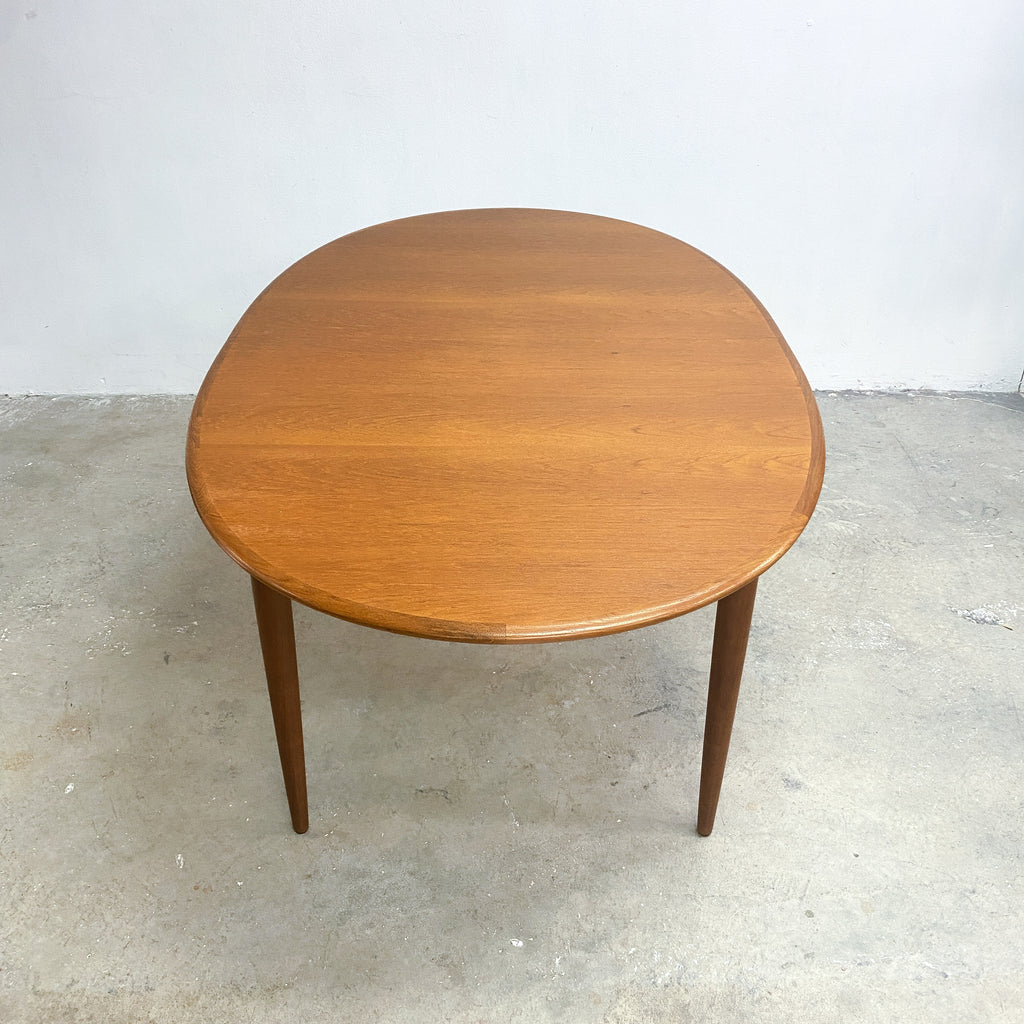 Parker Mid Century Restored Oval Extension Dining Table