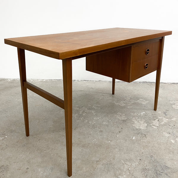 Restored Parker Mid Century Teak Compact Desk