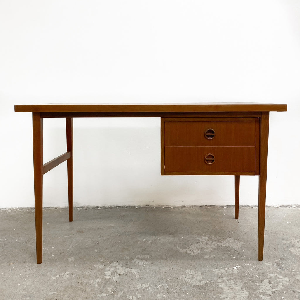 Restored Parker Mid Century Teak Compact Desk