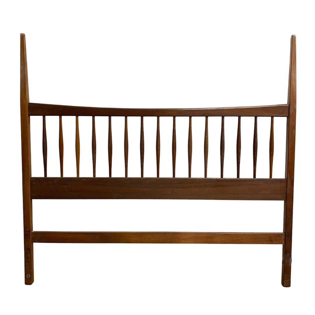 Parker Mid Century Teak Double Bed Bedhead