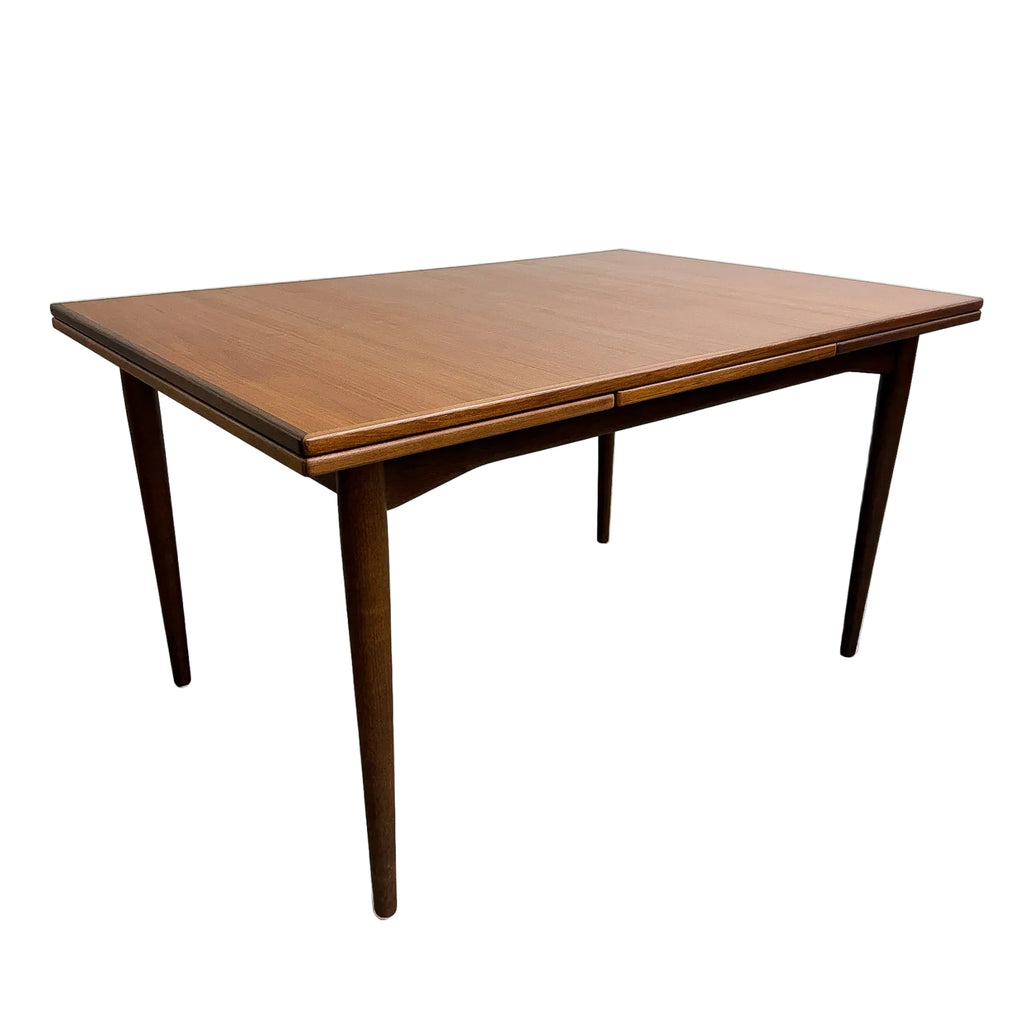 Parker Mid Century Teak Rectangular Extension Dining Table Restored