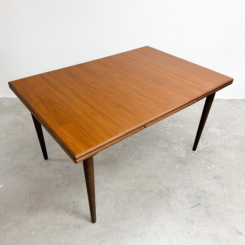 Parker Mid Century Teak Rectangular Extension Dining Table Restored