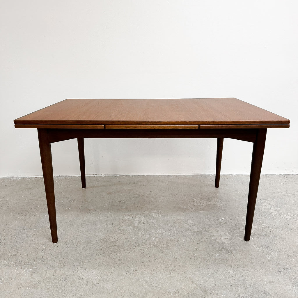Parker Mid Century Teak Rectangular Extension Dining Table Restored