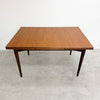 Parker Mid Century Teak Rectangular Extension Dining Table Restored