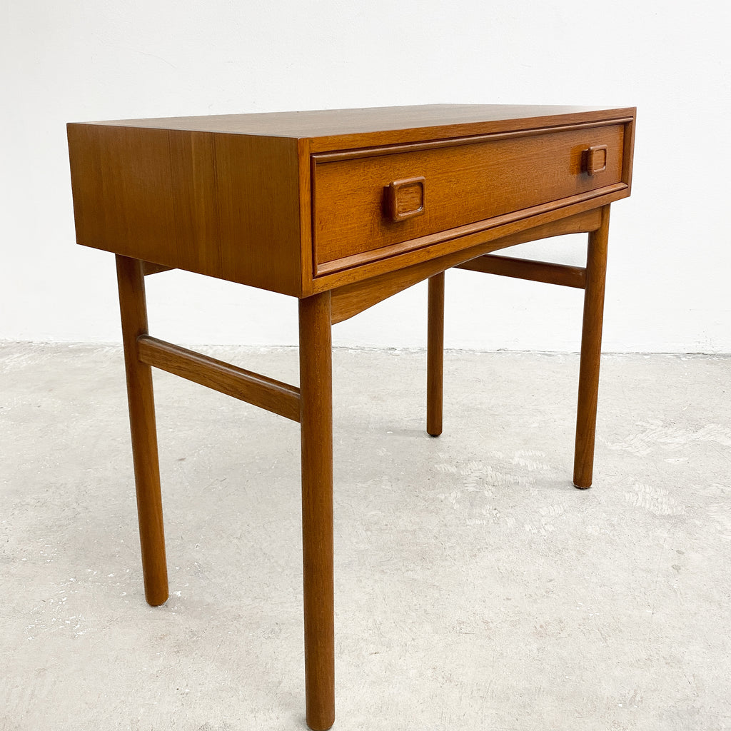 Restored Parker Nordic Teak Square Handled Dressing Table