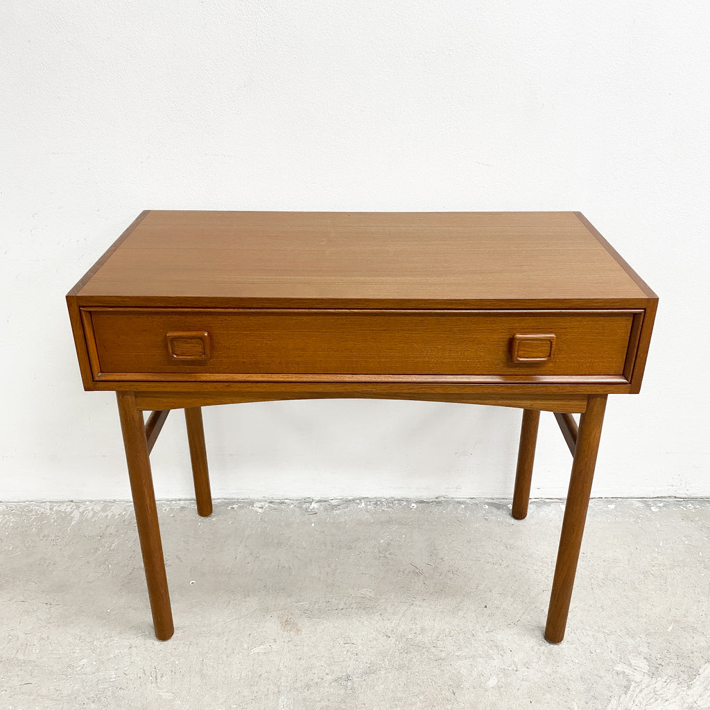 Restored Parker Nordic Teak Square Handled Dressing Table