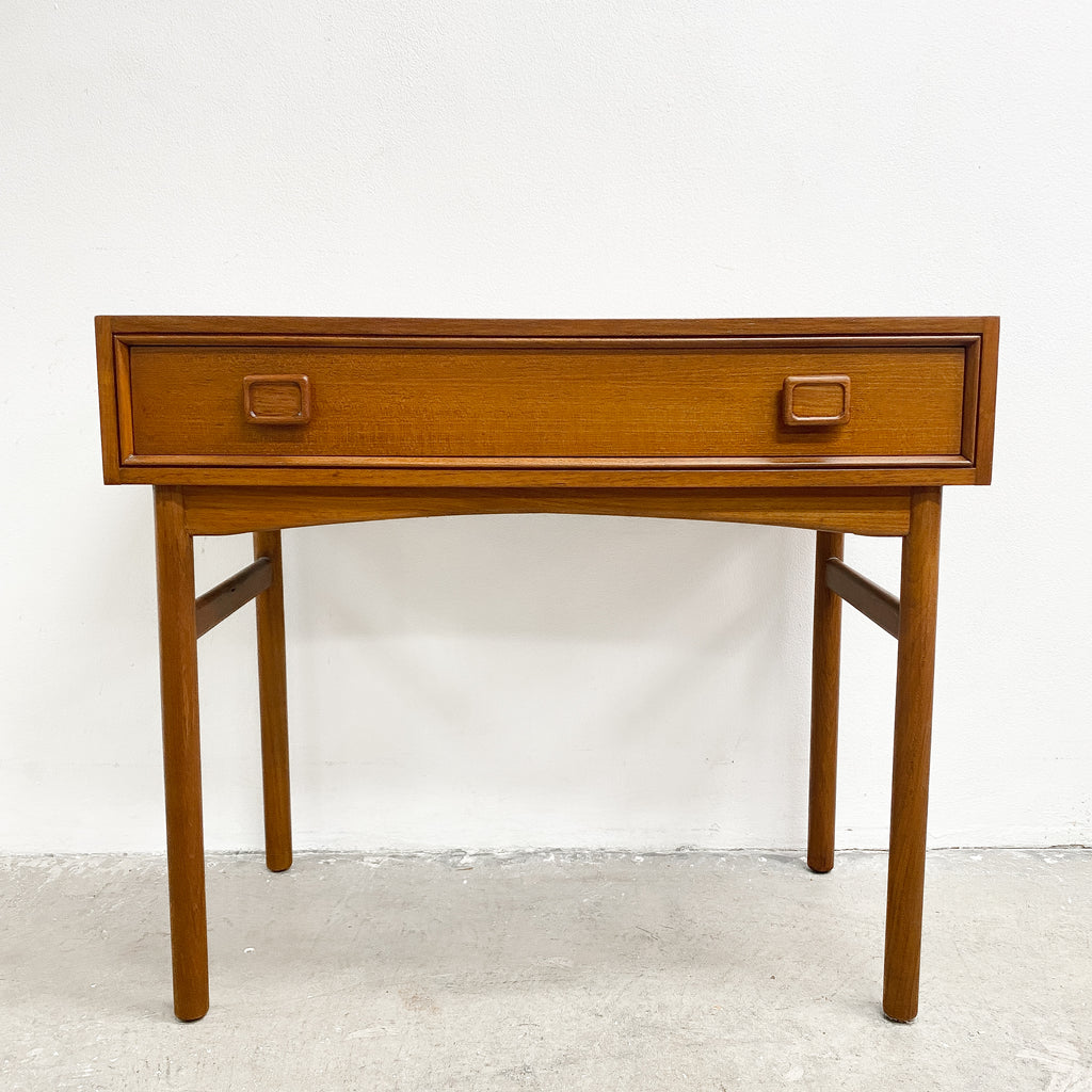 Restored Parker Nordic Teak Square Handled Dressing Table