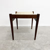 Parker ‘Nordic’ Footstool With Gold And Cream Damask Fabric